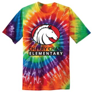 * Youth Unisex Short Sleeve Tee (Rainbow tie dye)
